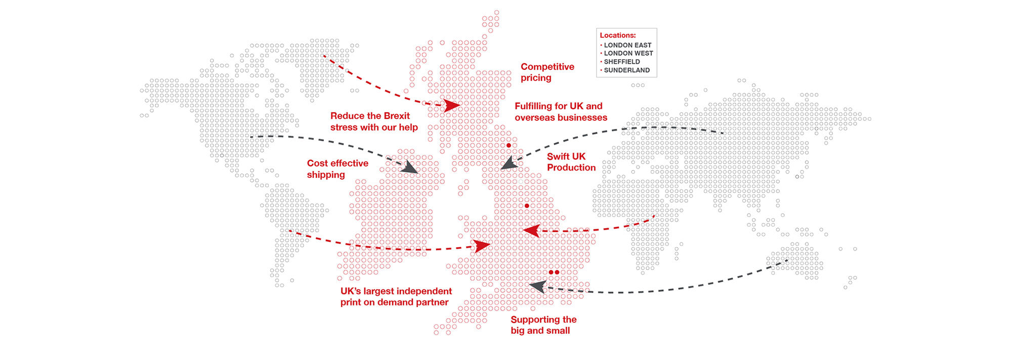 print on demand uk Map